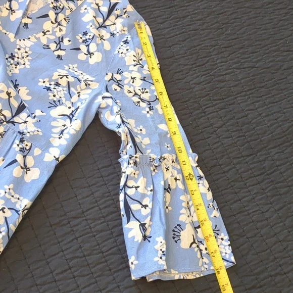 Sail to Sable Floral Bell Sleeve Dress Sz. XS - Picture 8 of 8